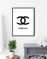 Poster - Horse Shoes Cheval