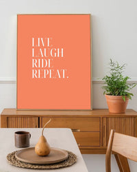 Poster - Live Laugh Ride Repeat II