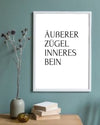 Poster - Äußerer Zügel Inneres Bein