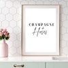 Poster - Champagne + Horses