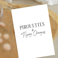 Poster - Pirouettes + Flying Changes