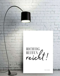 Poster - Richtig reiten reicht