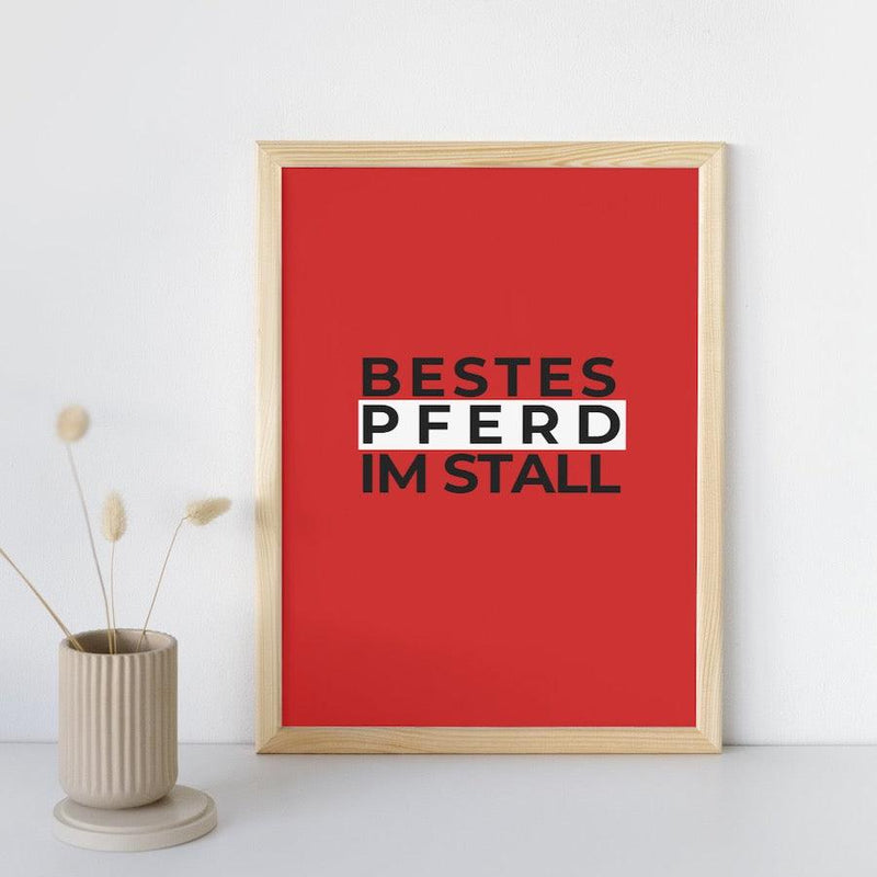 Poster - Bestes Pferd Im Stall II